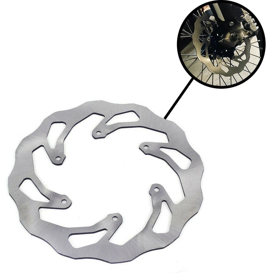 Brake Disc Rotor Stainless Steel New Durable Fits For Yamaha WR250F 2002-2016 - Image 2 of 4