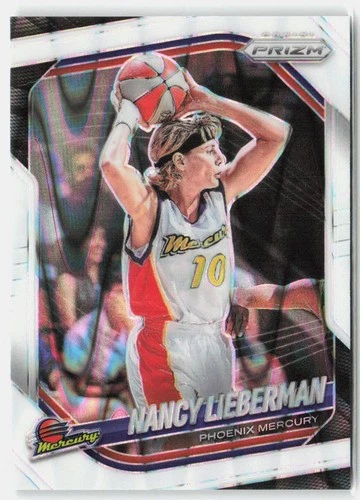 2025 Panini Prizm WNBA #34 Nancy Lieberman White Seismic Prizms
