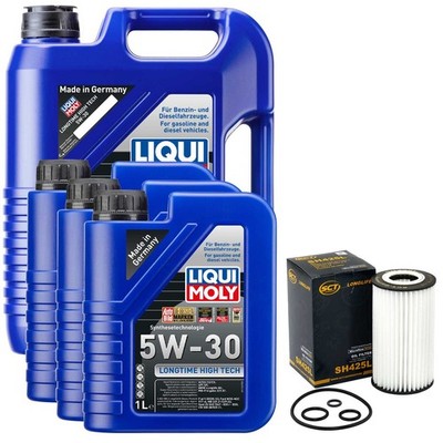 Motoröl Set High Tech 5W-30 LIQUI MOLY 8 Liter + Ölfilter für Chrysler Crossfire