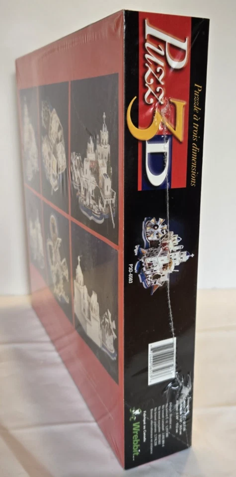 Puzz 3D Greek Village By Wrebbit NIB 246 Pieces Average SEALED Gift Puzzle 1999 - Image 4 of 4