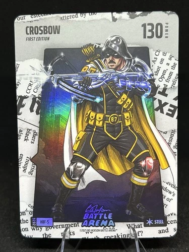 2026 Bo Jackson Battle Arena - Crosbow #HBF-5 Black Headline Sidney Crosby Steel