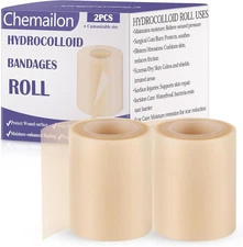 2 Hydrocolloid Pimple Patch Rolls Self-Adhesive Tape Cut to Size, Waterproof