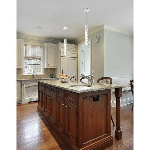 Elegant Lighting 2088D5C Aurora 1 Light 5 inch Chrome Pendant Ceiling Light - Picture 9 of 10