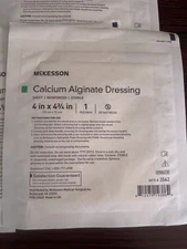 McKesson Alginate Dressing 4 X 4-3/4'' Sterile 9 dressings Ref# 3562