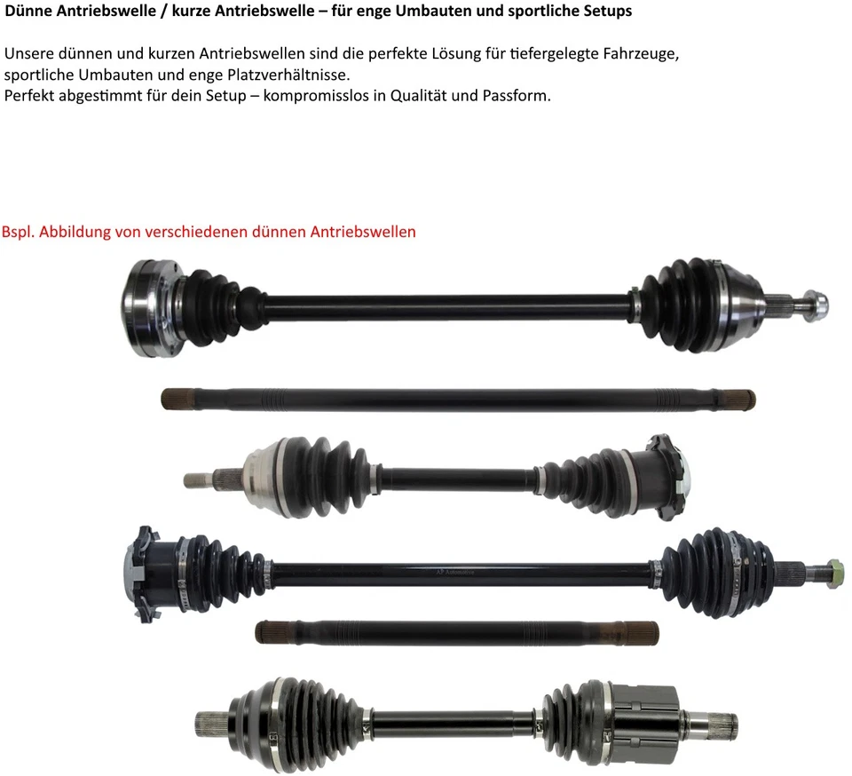 Arbre de transmission Avant Gauche Mince pour VW Golf 1 / 2 Caddy Scirocco Ø100 - Photo 2/4