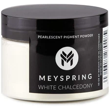 White Chalcedony Golden Interference Mica Powder - Epoxy Resin Pigment Ivory ...