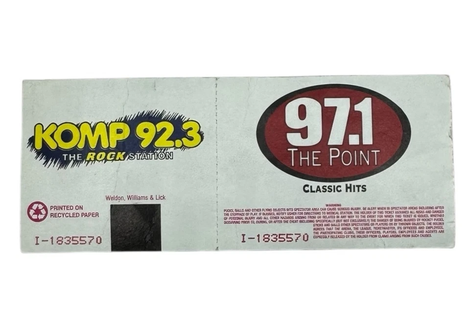 Black Sabbat Event Concert Ticket Las Vegas Nevada 1999 Jan 2 Complete Ticket - Image 2 of 2