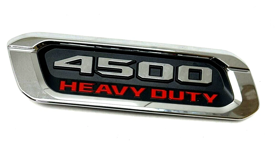 68362222AC OEM Mopar capó lateral izquierdo emblema cromado 2019-2022 Ram 4500 resistente Foto 2 de 4