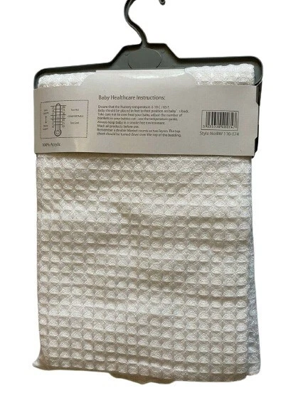 Large Baby Shawl Christening Blanket Boy Prince Crown Moses Crib Pram Cot Wrap - Image 2 of 4