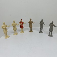 Lot Of 6 Marx vintage 1960's Ben Hur Figures Cream Gray and Tan Senator Man