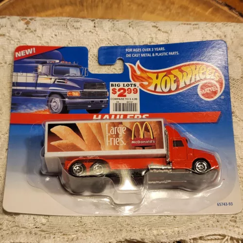 1997 HOT WHEELS HAULERS MCDONALD'S LARGE FRIES TRUCK 65743-93 Fast Food NIP NOS