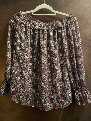 Inc M NWT Prairie Printed Boat neck Margaret Floral 🧡 International Concepts - Picture 2 of 15