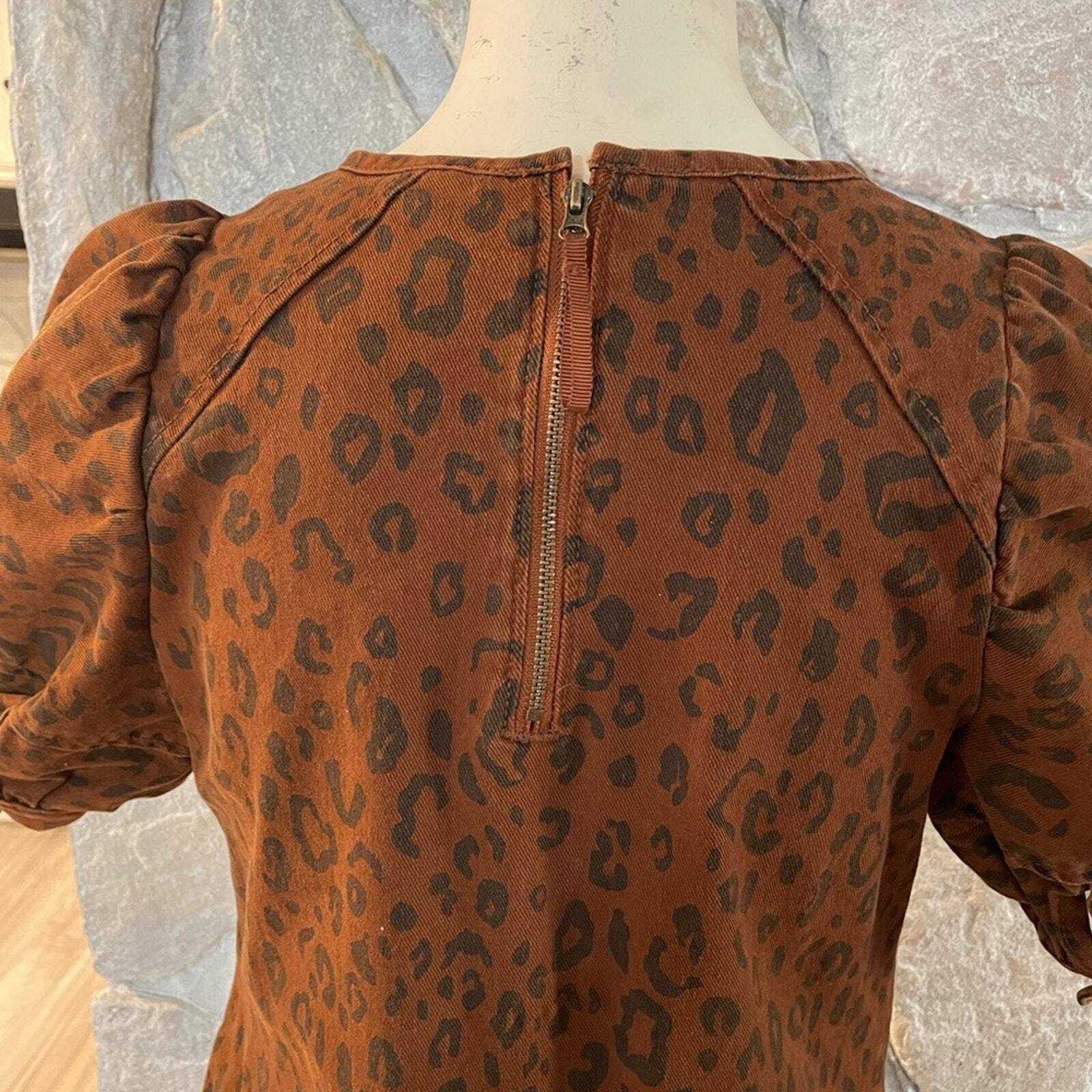 Universal Thread Brown & Black Leopard Print Dres… - image 4