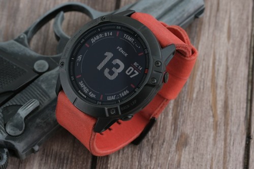 Garmin Fenix 6 6X Pro 6S Leather Watch 