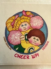 Vintage 1984 OOA Cabbage Patch kids Cheer up Herbal Scrapbooking Sticker Strip