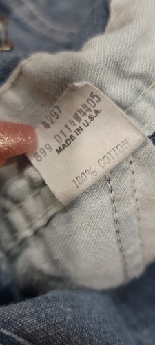 Vintage Osh Kosh Overalls Denim 3t Made In The USA - Picture 7 of 8
