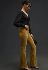 Nwt Anthropologie Pilcro The Icon Flair Chartreuse Corduroy Pants Size 32