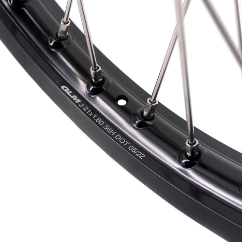 KKE 21/19" Cast Wheels Fit Yamaha YZ125 YZ250 1999-2025 YZ250F YZ450F Black Rims - Picture 6 of 11