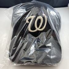 Washington Nationals Hat New Era 9Fifty StrapBack Cap Black Free Shipping