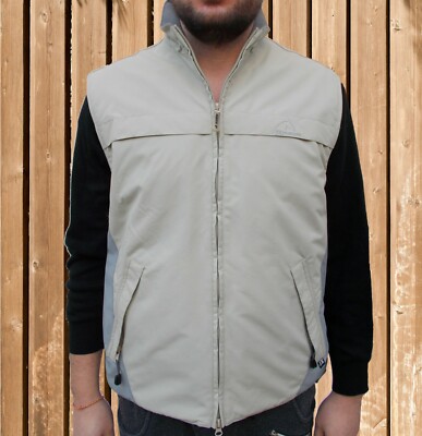 Jeantex men's vest Brisko, sand, vest with fleece lining, size 52