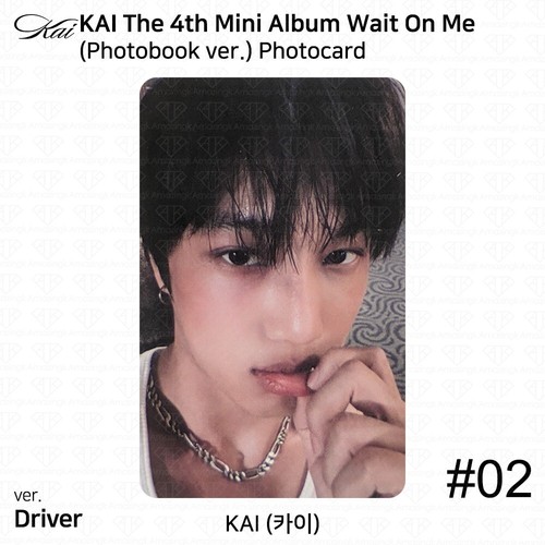 Kai 4th Mini Album Wait On Me Photobook/Player/Sleeve/Wing Official Photocard - Picture 10 of 76