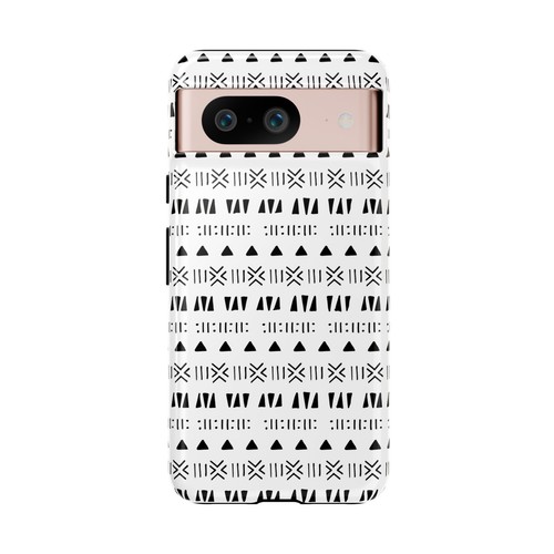 Black and White Southwestern Aztec Pattern Google Pixel Tough Cases - 第 30/131 張圖片