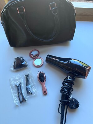 Babyliss hair dryer set with attachment, mirror, brush, clips and - Main Image
