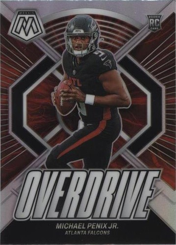 2024 Panini Mosaic Overdrive Michael Penix Jr. #4 Silver Prizm (RC)