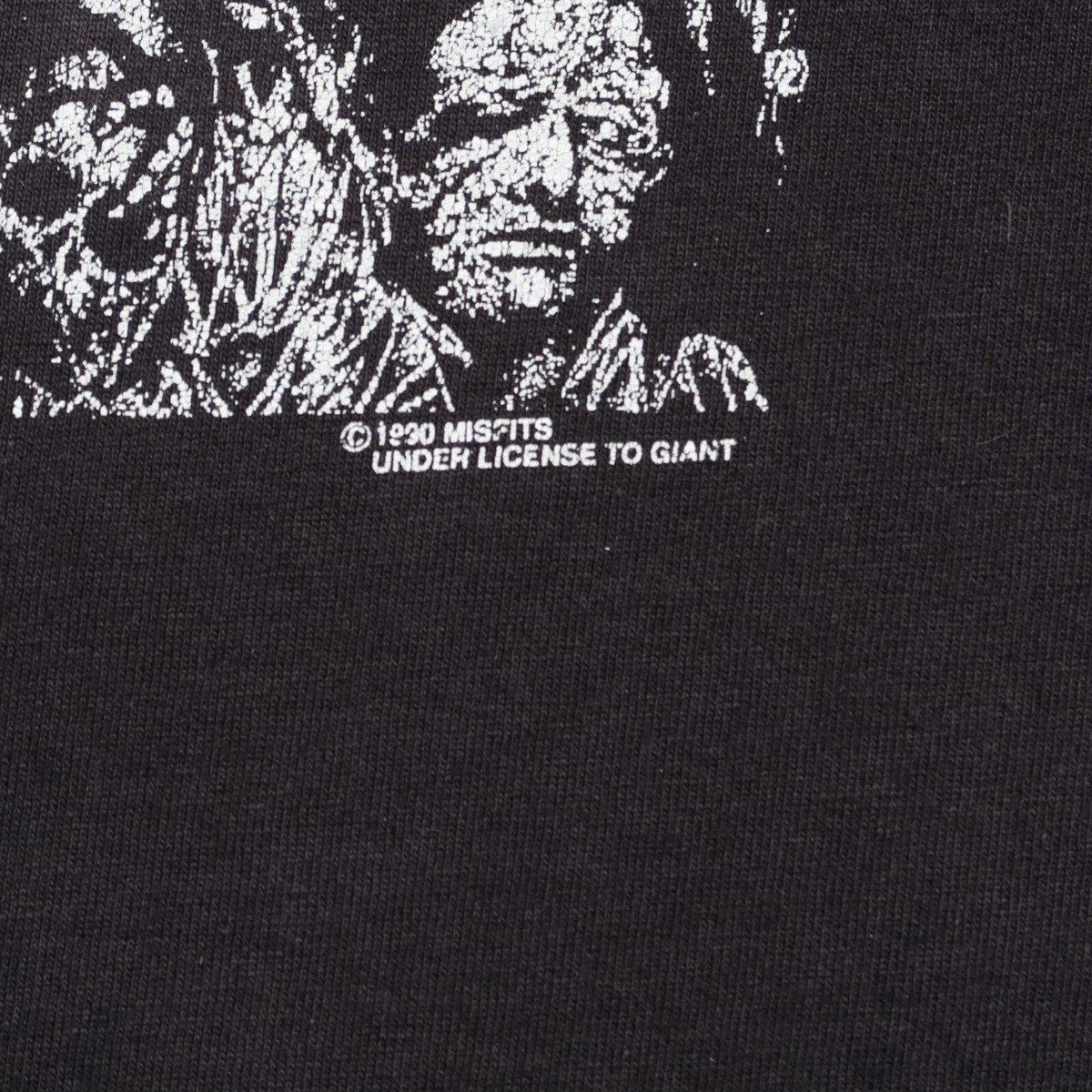 Vintage 1990 Misfits Pushead Earth AD Shirt Size XL Band Rock 