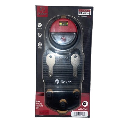 Saker Picture Hanging & Leveling Tool Kit DIY Multi Function No Measuring Needed