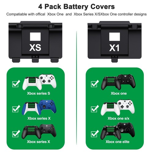 For XBox One X/S Series X/S Controller Rechargeable Battery Pack + Charger Cable - Picture 5 of 6