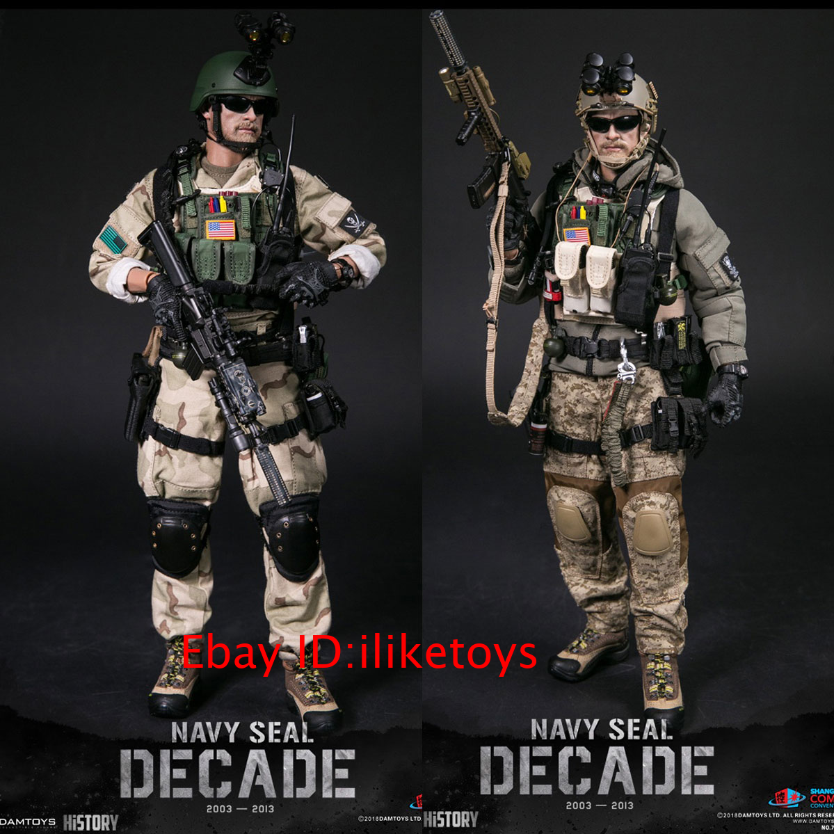 DAMTOYS NAVY SEAL DECADE SHCC2018 Limited Soldier 1/6 Scale DAMTOYS NAVY SEAL DECADE SHCC2018 Limited Soldier 1/6 Scale