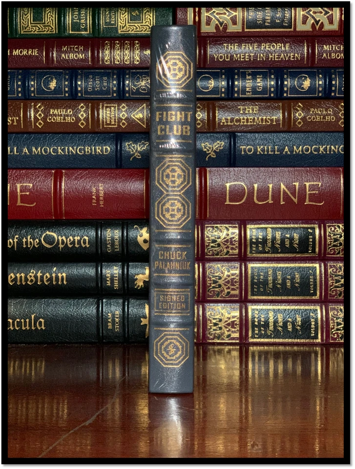 Fight Club CHUCK PALAHNIUK SIGNED Easton Press New Sealed Leather Bound Hardback - Image 2 of 4