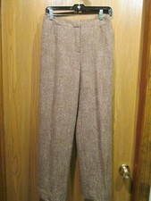 Oscar de la Renta Women's Brick Red Lined Wool Pants Size 6