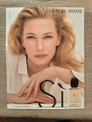 Werbepapier Parfum - G. Armani Si von 2014 - Parfum Ad