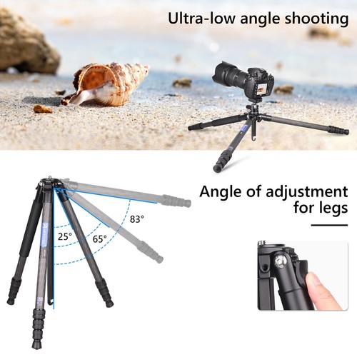 ARTCISE Carbon Fiber Tripod Camera Tripod with Ball Head Arcaswiss Style Head - Picture 8 of 17