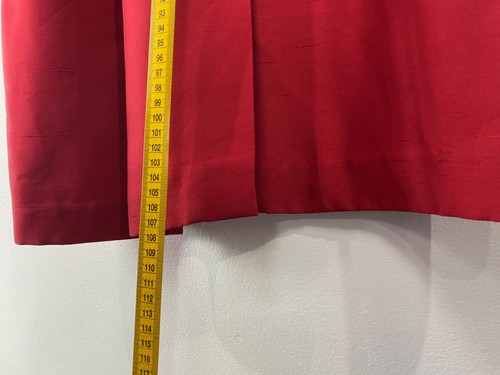 Alex Perry - 100% Silk Red Crepe Sleeveless Collared Button Up Dress A-Line 10 - Picture 10 of 13