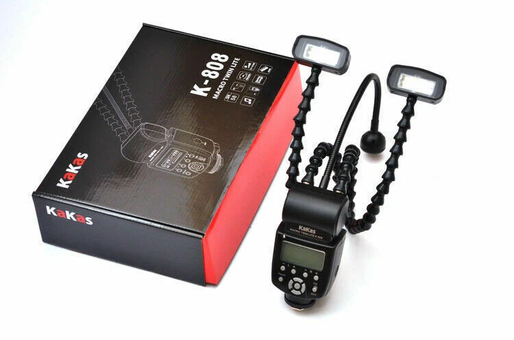 K-808 K808 Camera Macro Flash Light Twin Lite Flexible LED Speedlite Canon Sony - Image 3 of 4