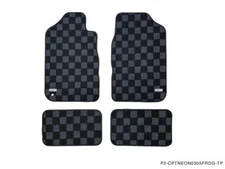 P2M Checkered Flag Race Carpet Floor Mats Set of 4 for Dodge Neon SRT4 03-05 New