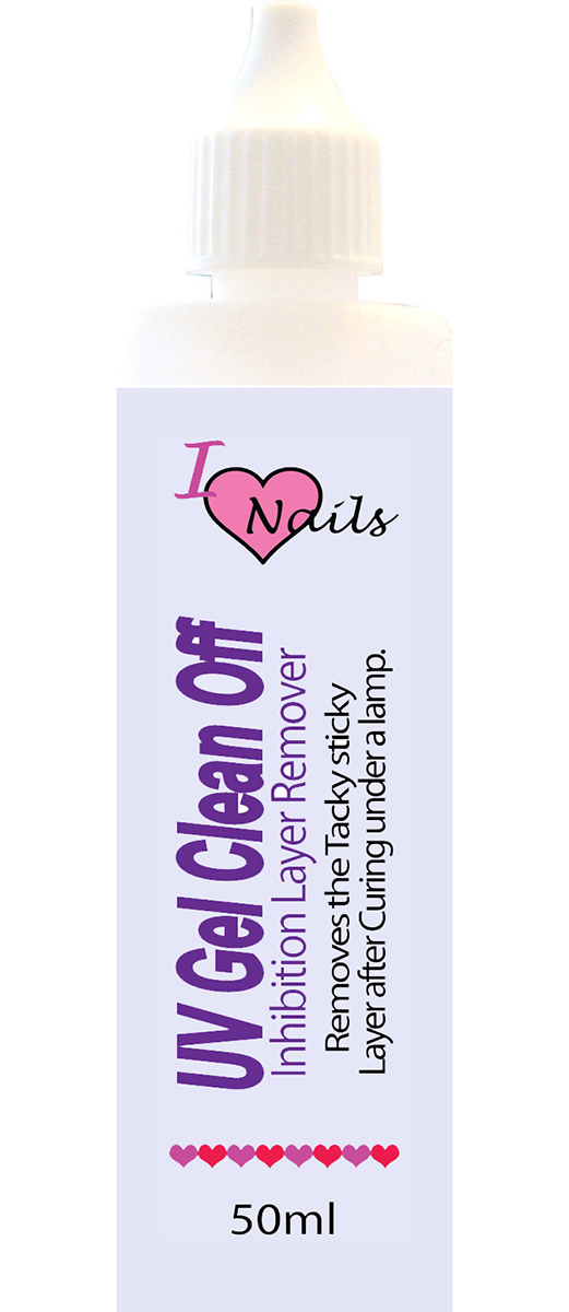 50ml LOVE NAILS UV Gel inhibition Tacky layer Remover Wipe Clean Off Nail Polish