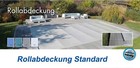 Rollabdeckung 8 x 4m weiss für RECHTECKBECKEN Standard Pool Schwimmbecken
