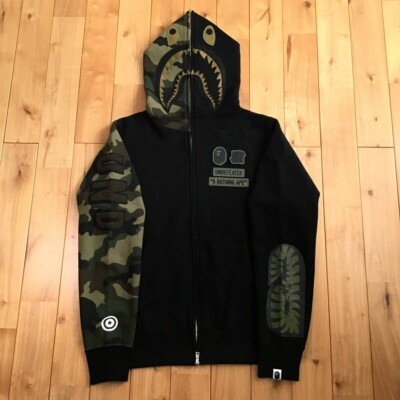 BAPE × Undefeated shark full zip hoodie A Bathing Ape Size M
