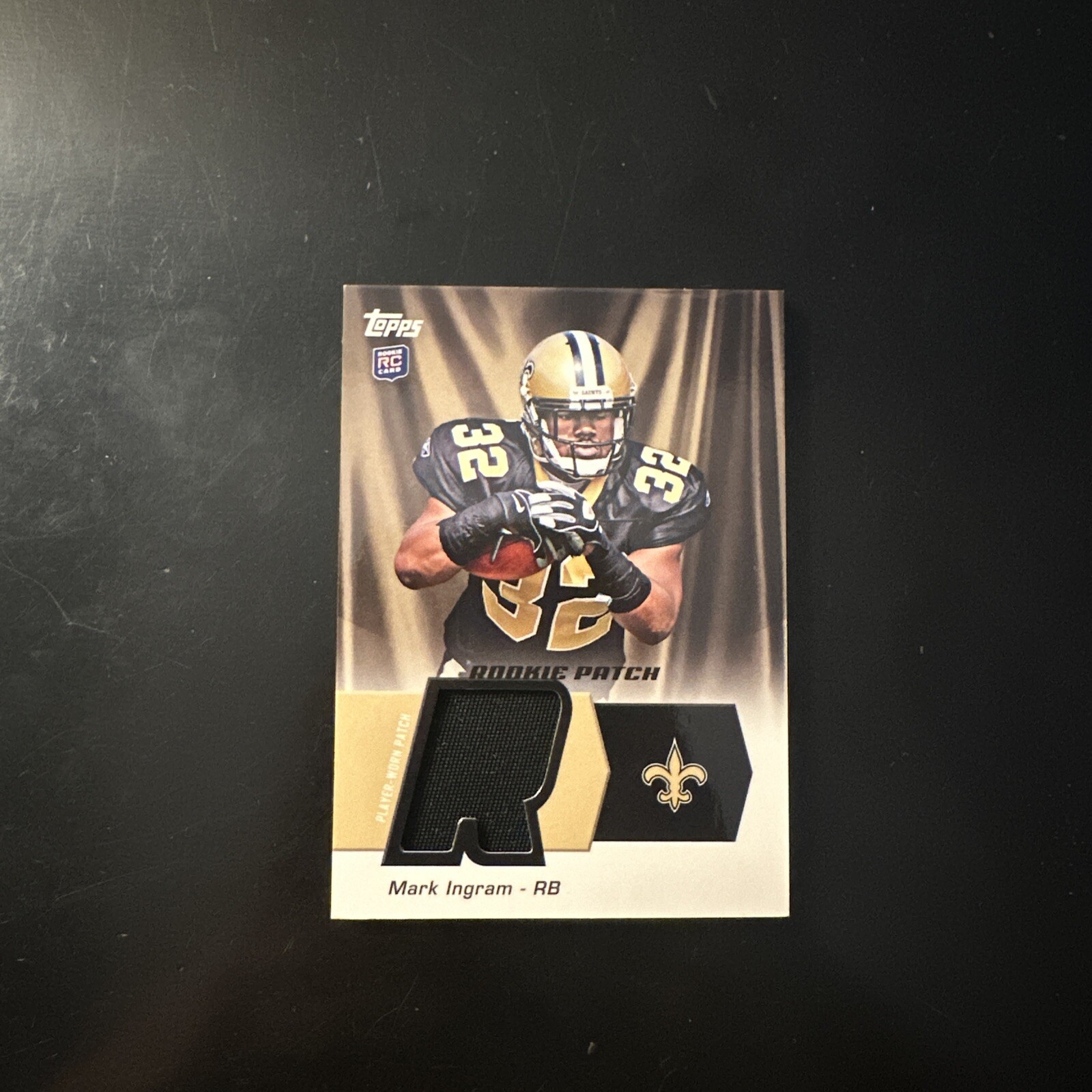 Mark Ingram Topps Rising Rookies NFL Draft #MI Patch Autograph