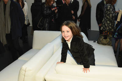 Rachel Zoe's son Skyler Berman at the Rachel Zoe presentation duri - Old Photo 1
