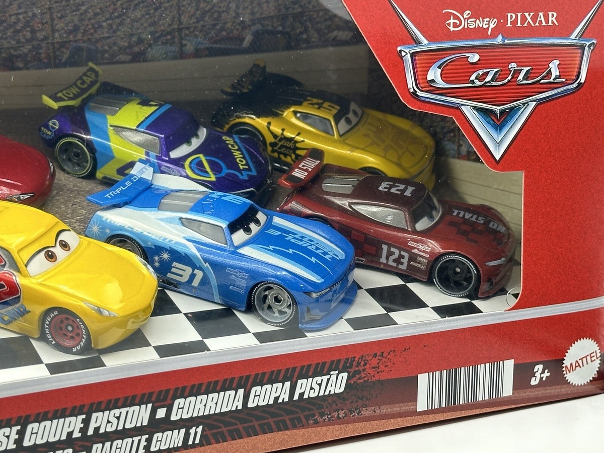 Disney Pixar Cars Piston Cup Race 11 Pack George New Win , Jonas