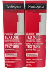 2 Neutrogena Stubborn Texture Niacinamide Serum for Acne-Prone Skin 1 oz New