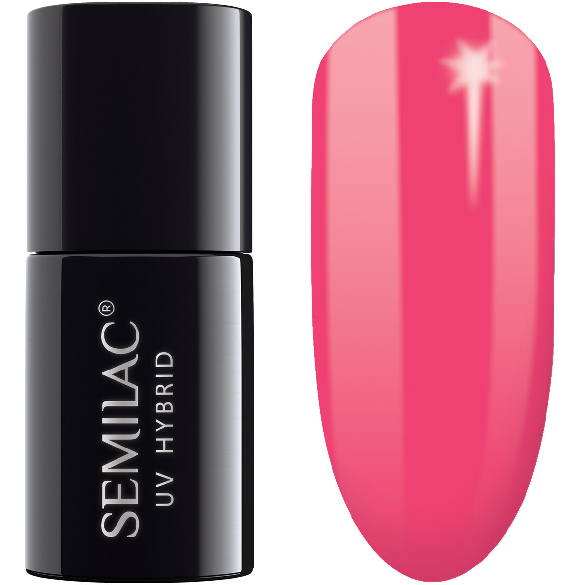 042 Neon Raspberry SEMILAC UV Hybrid Nail Polish Color 7ml