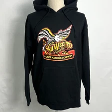 Loser Machine x Suavecito Pomade Men's Hoodie Sweatshirt Cutlass Black LRG NWT
