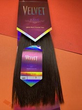 VELVET REMI YAKI OUTRE 100 human hair STRAIGHT WEAVE EXTENSION 10S" 2