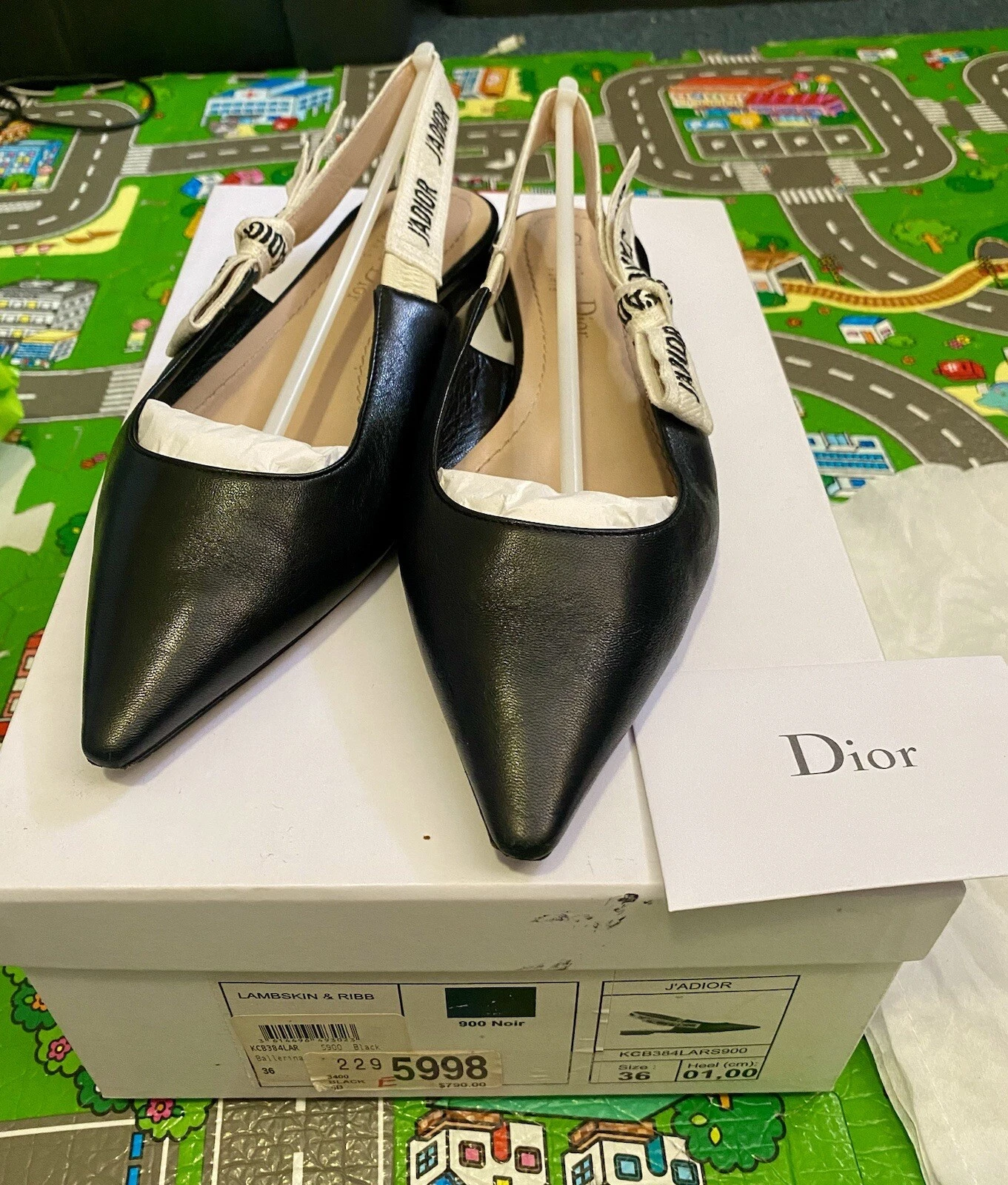 Sandales Dior 36 J’adior Slingback escarpins